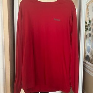 Reebok Men's Red Long Sleeve Tee